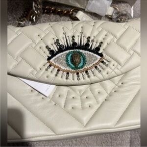 NWT  Kurt Geiger London Eye Quilted leather Convertible Shoulder limited edition